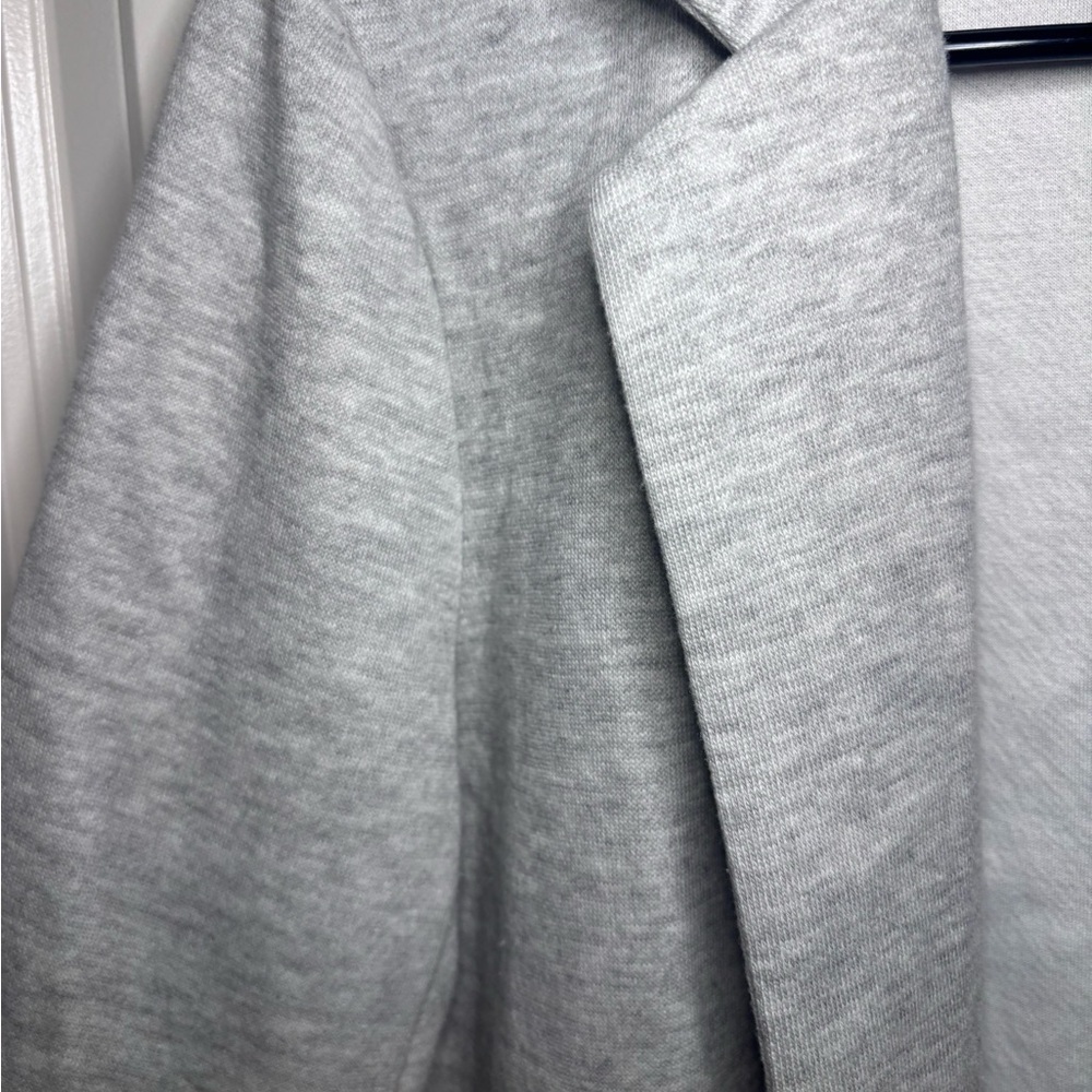 Women's Long line Gray Coat - Picture 4 of 5